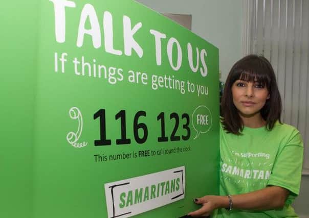 Former Emmerdale actress Roxanne Pallett is a supporter of the Samaritans: could you volunteer?