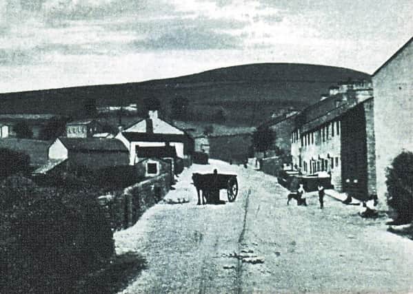 IDYLLIC VIEW: Looking up Gisburn Road, Blacko, circa 1880. (S)