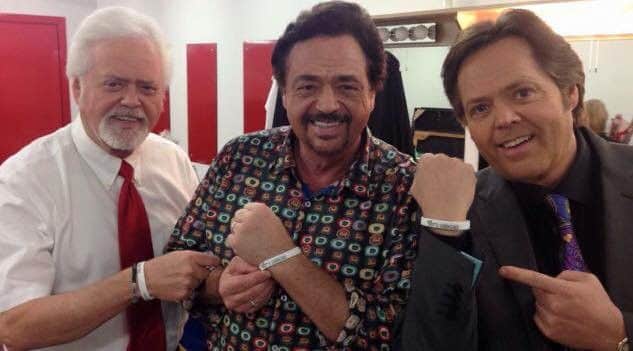 The Osmond brothers wear BK's Heroes wristbands. (S)