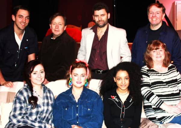 The new Green Door Theatre Group's cast for their first production - "The Rise and Fall of Little Voice".