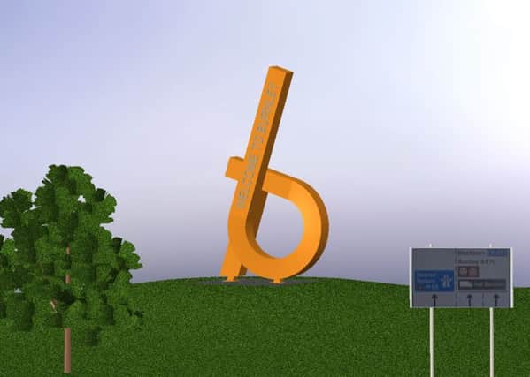 The giant 'b'