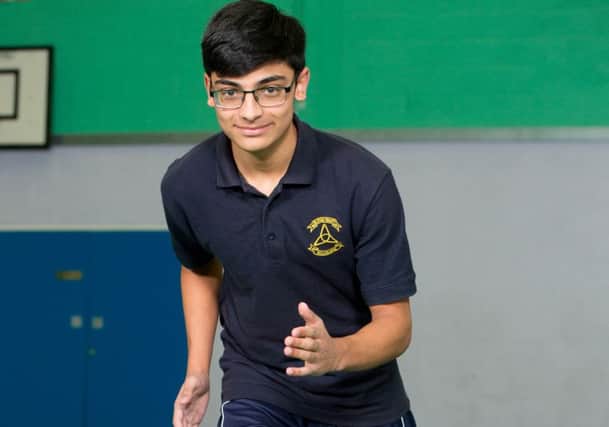 Athlete and Blessed Trinity RC College pupil Kasom Shah who raises money for charity (s)
