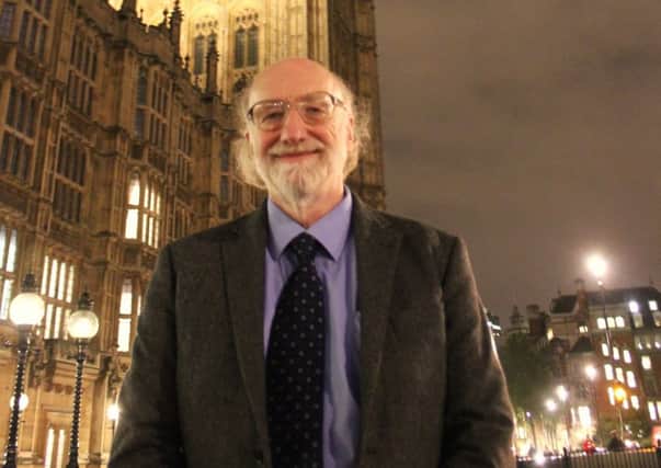 Lord Greaves outside the House of Lords.
