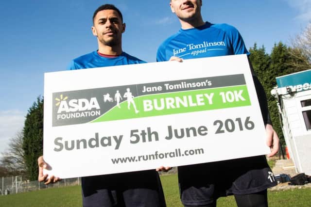 Andre Gray and Paul Robinson helped launch the Burnley 10K