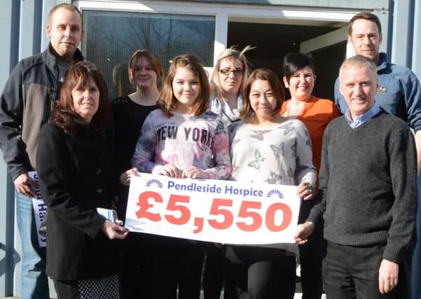 Family and friends of John Hartley raised Â£5,500 for Pendleside Hospice in his memory. (s)