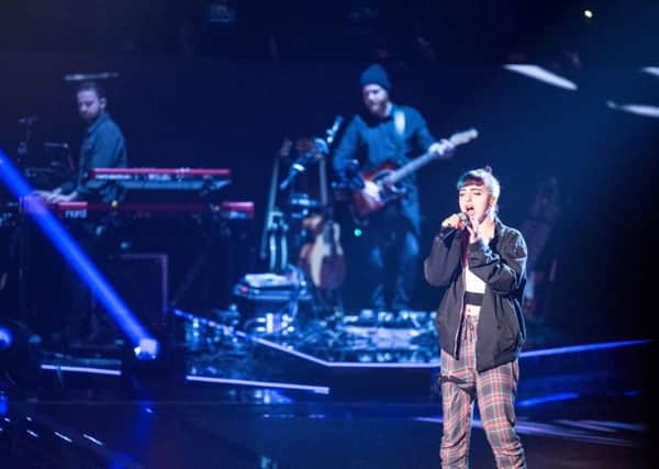 Cody Frost in the previous round of 'The Voice'
