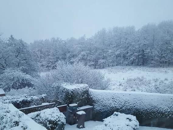Jacqueline Wells's pic of a snowy March morning in Pendle