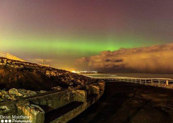 This photo of the Northern Lights was taken in the North East last night by Dean Matthews.