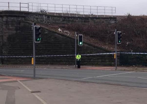 The scene where a man was found with serious head injuries on Wallgate
