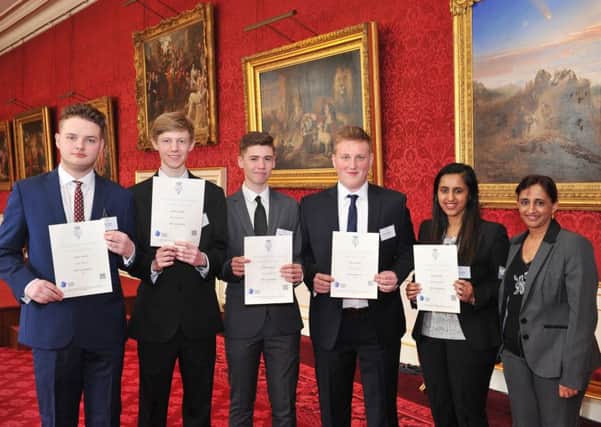 Pictured, left to right, are Toibi Toland, Ben Parkinson, Oliver Fawcett, Declan Boulton and Desai Nabeela