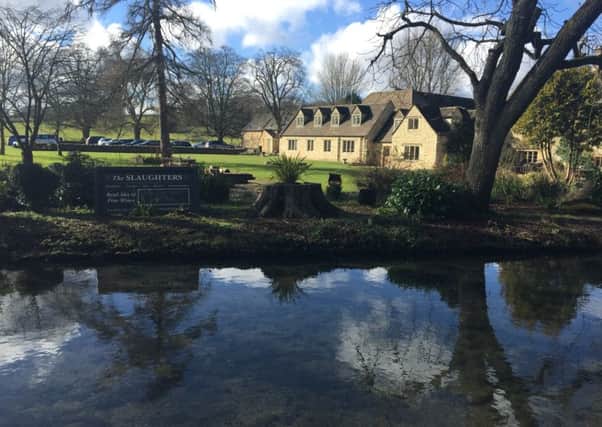 The Slaughters Inn sits in a picturesque spot in Lower Slaughter, on the banks of the River Eye, in the heart of the beautiful Cotswolds