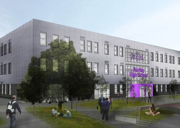 Computer image of new Burnley High School