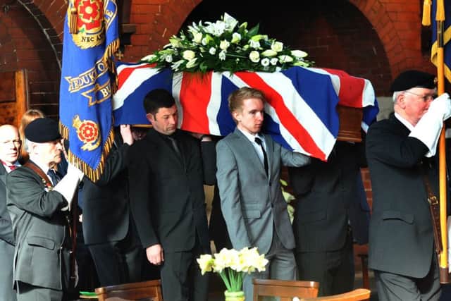 Photo Neil CrossFuneral of RBL chairman and stalwart Bill Ashcroft at St Catherine's Church, Burnley