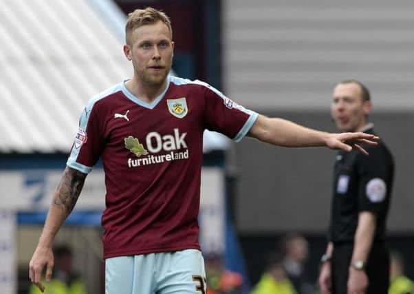 Burnley's Scott Arfield in action during todays match  

Photographer David Shipman/CameraSport

Football - The Football League Sky Bet Championship - Burnley v Wolverhampton Wanderers - Saturday 19th March 2016 - Turf Moor - Burnley

Â© CameraSport - 43 Linden Ave. Countesthorpe. Leicester. England. LE8 5PG - Tel: +44 (0) 116 277 4147 - admin@camerasport.com - www.camerasport.com