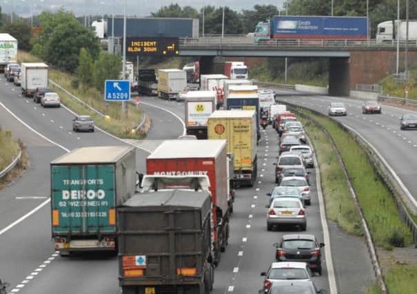 Traffic on the M6 (library picture)