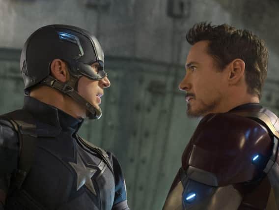 Chris Evans and Robert Downey Jnr reprise their roles as Captain America and Iron Man