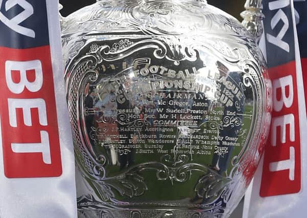 The Football League Championship Trophy won't be at the Valley tomorrow