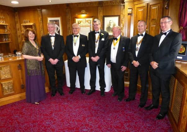 President Kevin Martin (centre) with his top table guests