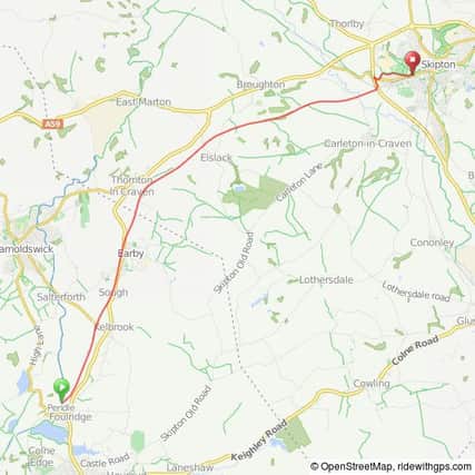 The proposed West Craven Greenway which would link Colne and Skipton. (S)