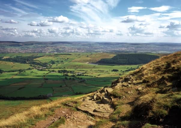 A view from Pendle Hill across to Barley and Ogden Reservoir. Pic: C. Hedley.