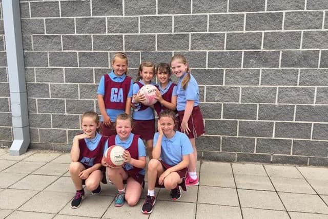 Burnley under nines team at the Ribble Valley open netball tournament (s)