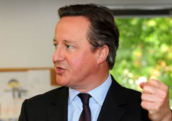 Prime Minister David Cameron visits the County Times office in Horsham. Pic Steve Robards  SR1616656