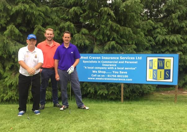 Winners of the West Craven Insurance Services annual golf day which raised Â£1,100 for Pendleside Hospice. (S)