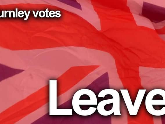 Burnley votes leave