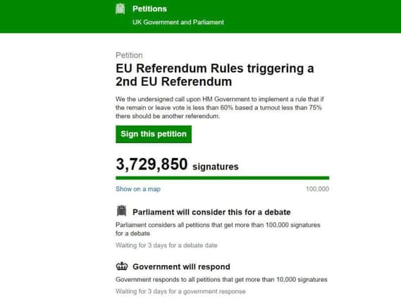 The online petition.