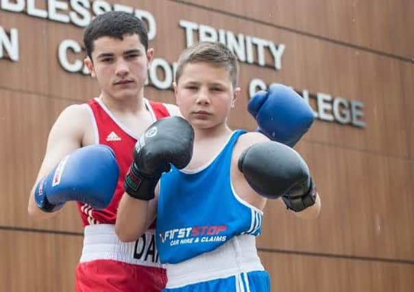 Boxing brothers James (left) and Nathan Danson