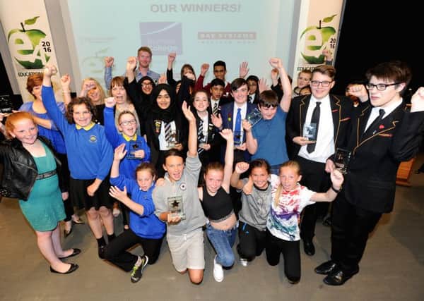 East Lancashire Newspapers Education Awards 2016 at Burnley College. Celebration time for all this years winners. Picture by Paul Heyes, Tuesday July 05, 2016.