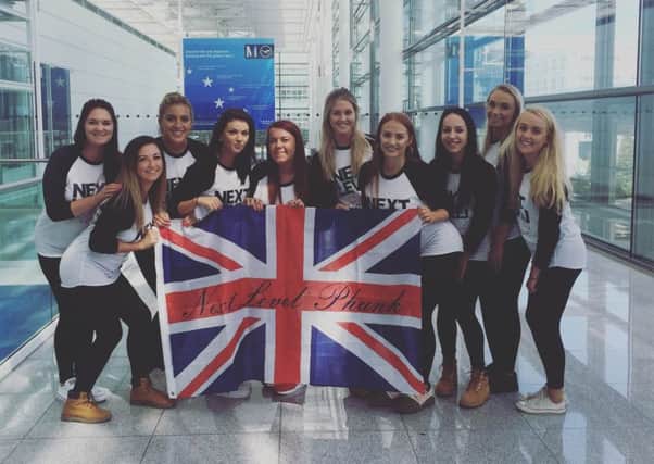 The Next Level Phunk dance team fly the flag for the UK