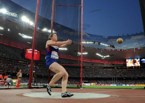 Great Britain's Sophie Hitchon in action during the Women's Hammer final, during day six of the IAAF World Championships at the Beijing National Stadium, China. PRESS ASSOCIATION Photo. Picture date: Thursday August 27, 2015. See PA story ATHLETICS World. Photo credit should read: Martin Rickett/PA Wire. RESTRICTIONS: Editorial use only. No transmission of sound or moving images and no video simulation. Call 44 (0)1158 447447 for further information