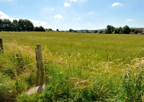 Green fields off Brownside Road whcih has been earmarked for housing against residents' wishes