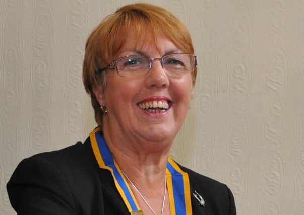 The new president of the Rotary Club of Clitheroe, Mary Robinson. (s)
