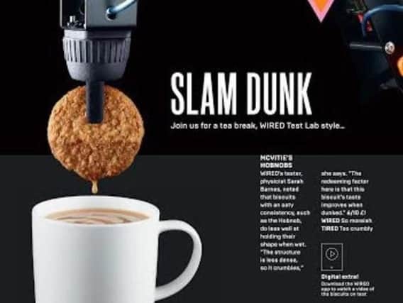A company has provided one of its advanced robotic arms for a scientific study that has delivered the answer to a long-standing question - whats the best biscuit for dunking?