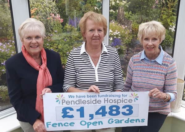 (From l-r) Members of Fence and Pendleside Fund-raising Group Anne Callaghan (organiser), Anne Hebden and Jean Hartley (s)