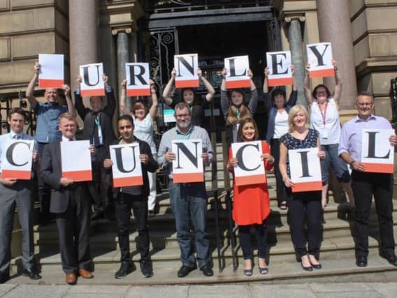 Burnley Council workers back the Missing Type campaign (s)
