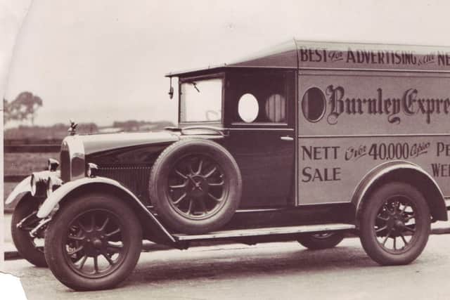 An early Burnley Express delivery vehicle