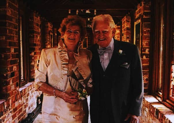 The happy couple: birthday-boy Jim Clement and his wife Peggy