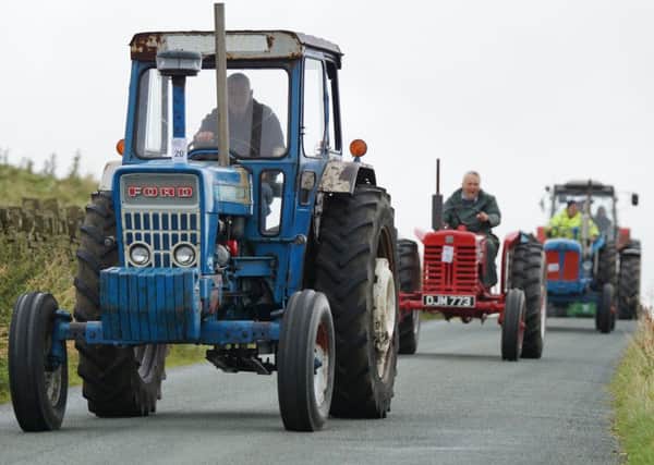 Thirty five tractors took part in the seventh annual Kelbrook Vintage Tractor Run (s)