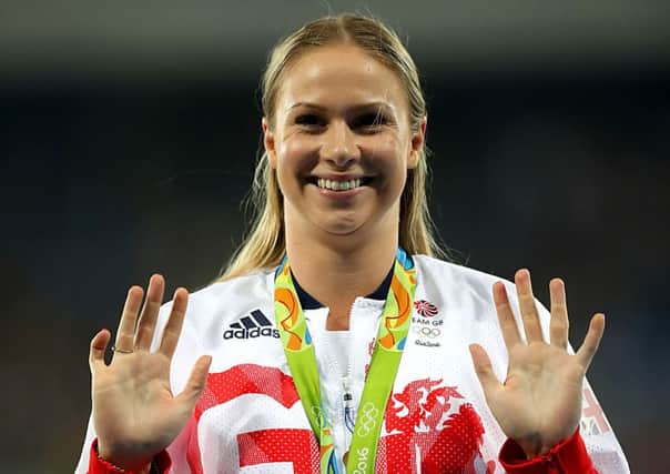 File photo dated 15-08-2016 of Great Britain's Sophie Hitchon with her Bronze medal for the Women's Hammer Throw. PRESS ASSOCIATION Photo. Issue date: Monday August 22, 2016. See PA story OLYMPICS British Medallists. Photo credit should read Mike Egerton/PA Wire. EDITORIAL USE ONLY