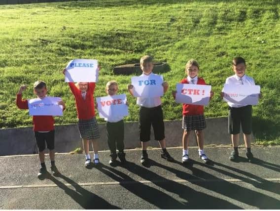Please vote for us is the appeal from pupils at Christ the King Primary School in Burnley who are in line for a cash grant to create a peace garden