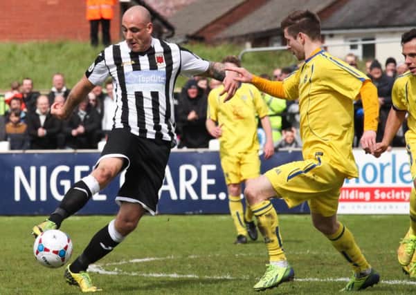 Chorley v Guiseley - Conference North play-off final - Saturday, May 9, 2015
James Dean in action against Guiseley