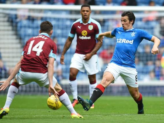 Joey Barton in pre-season action against the Clarets