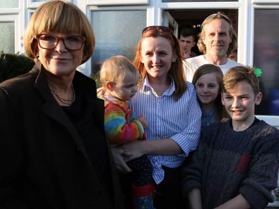 Anne Robinson (left) with Tiggi, Anni Jones, Jamie, Gianni, Shaune, Alfie, in the first episode of Robinsons new show, which looks at different aspects of British life