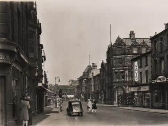 The Church Institute, which had a very good library for members, was located in the building on the extreme left of this postcard image of Manchester Road in Burnley. The Church Institute was part of the block of property between Yorke Street and Hargreaves Street.