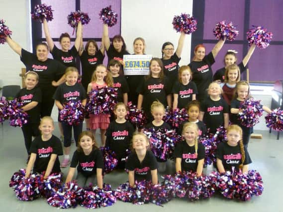 The Basically Cheer & Fitness group raised 680 for Pendleside.