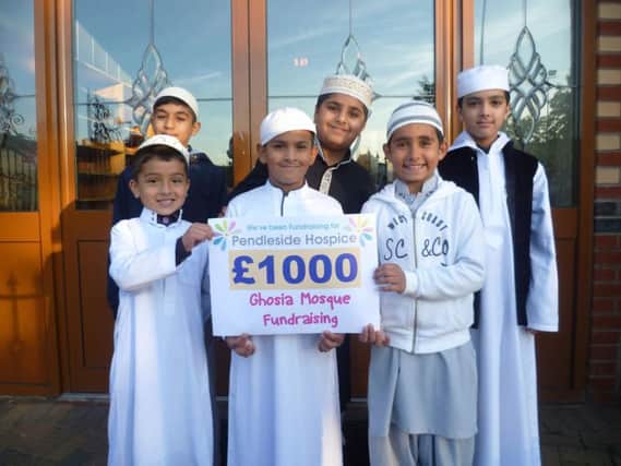 The funds were raised at the mosque's annual fundraiser.