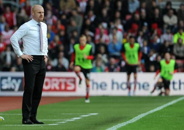 Burnley manager Sean Dyche looks on from the technical area 

Photographer Ian Cook/CameraSport

The Premier League - Southampton v Burnley - Sunday 16th October 2016 - St Mary's Stadium - Southampton

World Copyright Â© 2016 CameraSport. All rights reserved. 43 Linden Ave. Countesthorpe. Leicester. England. LE8 5PG - Tel: +44 (0) 116 277 4147 - admin@camerasport.com - www.camerasport.com